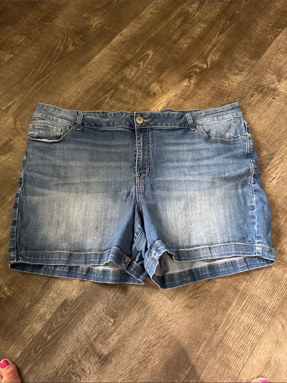 Maurices Light Blue Denim Shorts